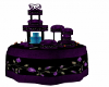 purple&black wedding cak
