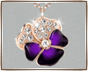 ❣Chain|Purple Pansy