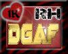 !!1K DGAF GOLD RH RING
