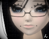 ん anime glasses black