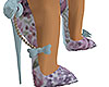 Floratina Blue Heels