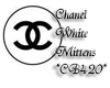 Chanel White Mittens