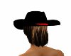 blk/blnd hair cowboy hat