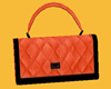 !    ORANGE  PURSE