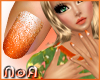 *NoA*Glitter Nail Orange