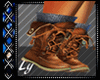 *LY* Brown Camp Boots