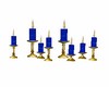 blue candles