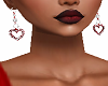 Red Sweetheart Earrings