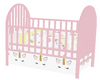 Pink Unicorn Crib Bed