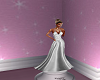 Fromal White/Silver Gown