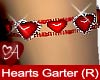 Ruby Hearts Garter (R)