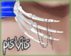 Skeleton Choker - White