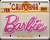 Barbie License Plate