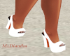 White slingback sandals