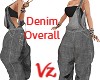 Overall Denim Black