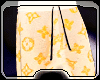 golden lv shorts