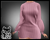 ♏| Pink Sweater Dress
