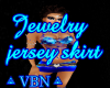 Jewelry jersey skirt