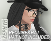 . black hair for hats