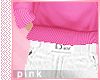PINK-White Jeans