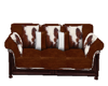 Brown CowHair Sofa