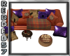 Mages Orange Couch Set