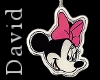 F Minnie Mouse Pendant