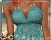 Teal Beach Skirt Top