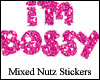 Pink I'm Bossy Sticker