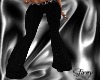 [S]Black Striped Pants