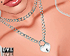 Silver heart necklace