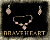 (DBH) pink jewelry set