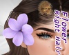 Hair Flower Right Purple