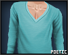 P|BlueVNeckSweater