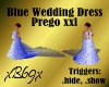 [B69]Blue Wed Dress Preg