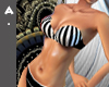 ^Ash Striped Bikini