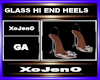 GLASS HI END HEELS