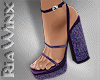 Purple Glitter Heels