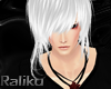 White Saki Emo Hairstyle