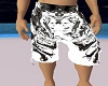 Black/White Beach Shorts