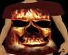 Firey Skull Long Shirt