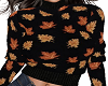 Cozy Leaf Sweater BLK