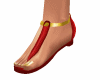 *R Goldie Red Sandals