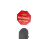 Nothing nice head sign