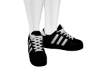 NUT. SHOES BLACK/WHITE