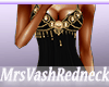 [V]BLACK AND GOLD GOWN