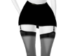 Pure Black Garter Skirt