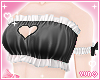 ♡ Black Frilly Top