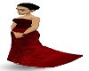 Bbw elegant red ballgown