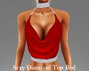 Sexy Diamond Top Red